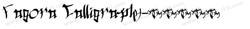 Fagora Calligraphy字体转换